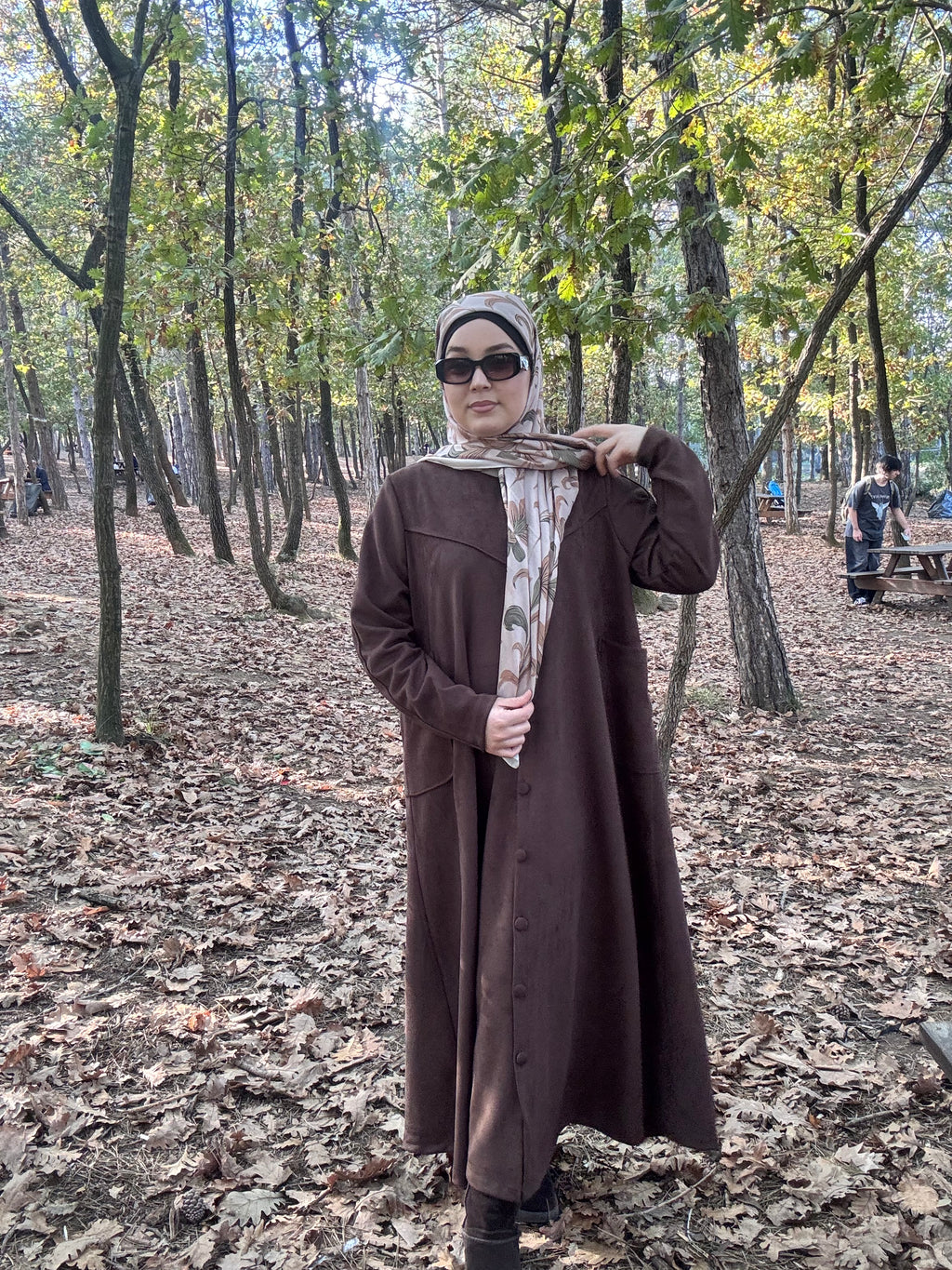 Kardelen süet ferace 🪷kahve