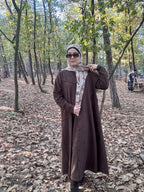 Kardelen süet ferace 🪷kahve