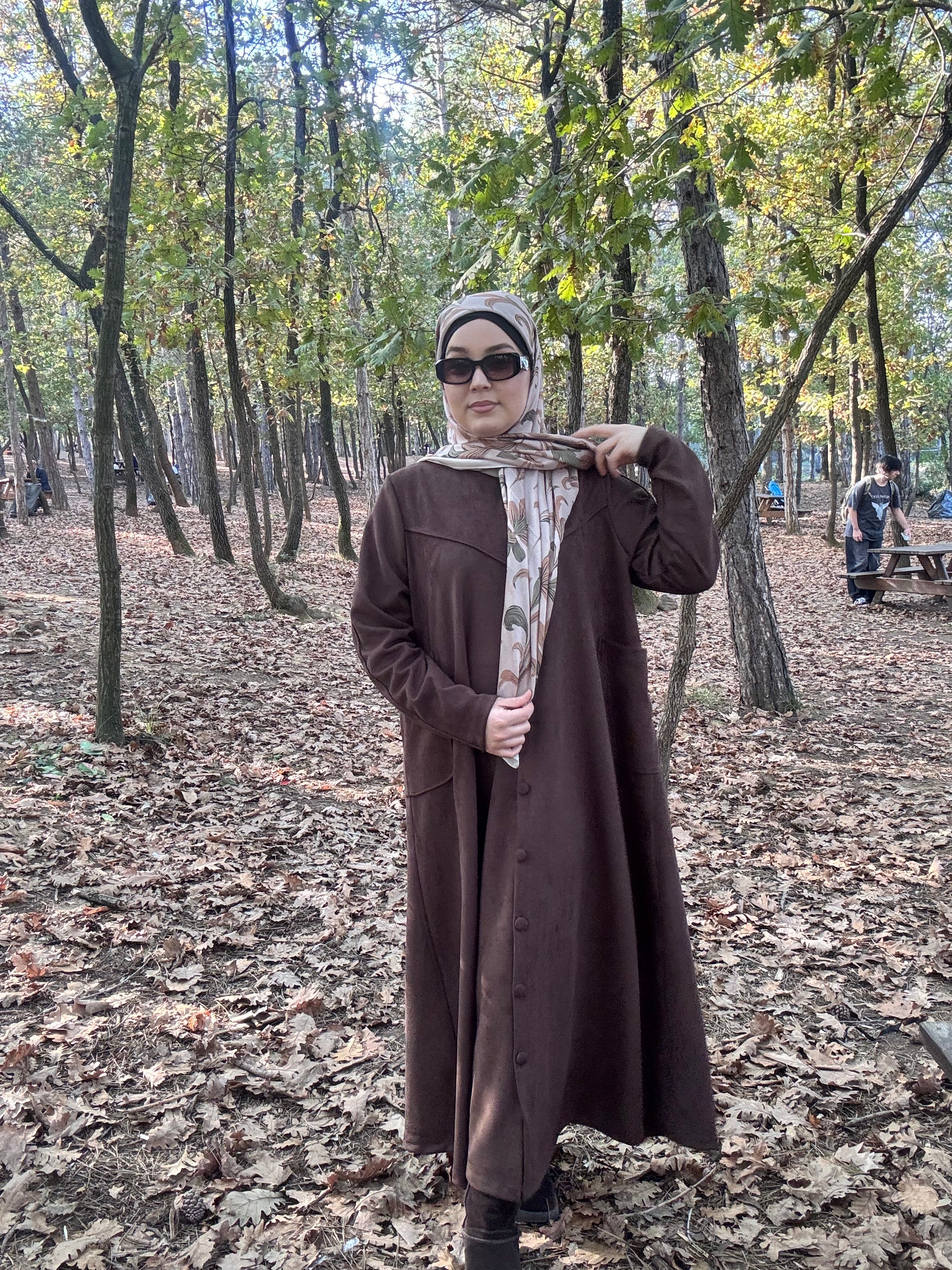 Kardelen süet ferace 🪷kahve