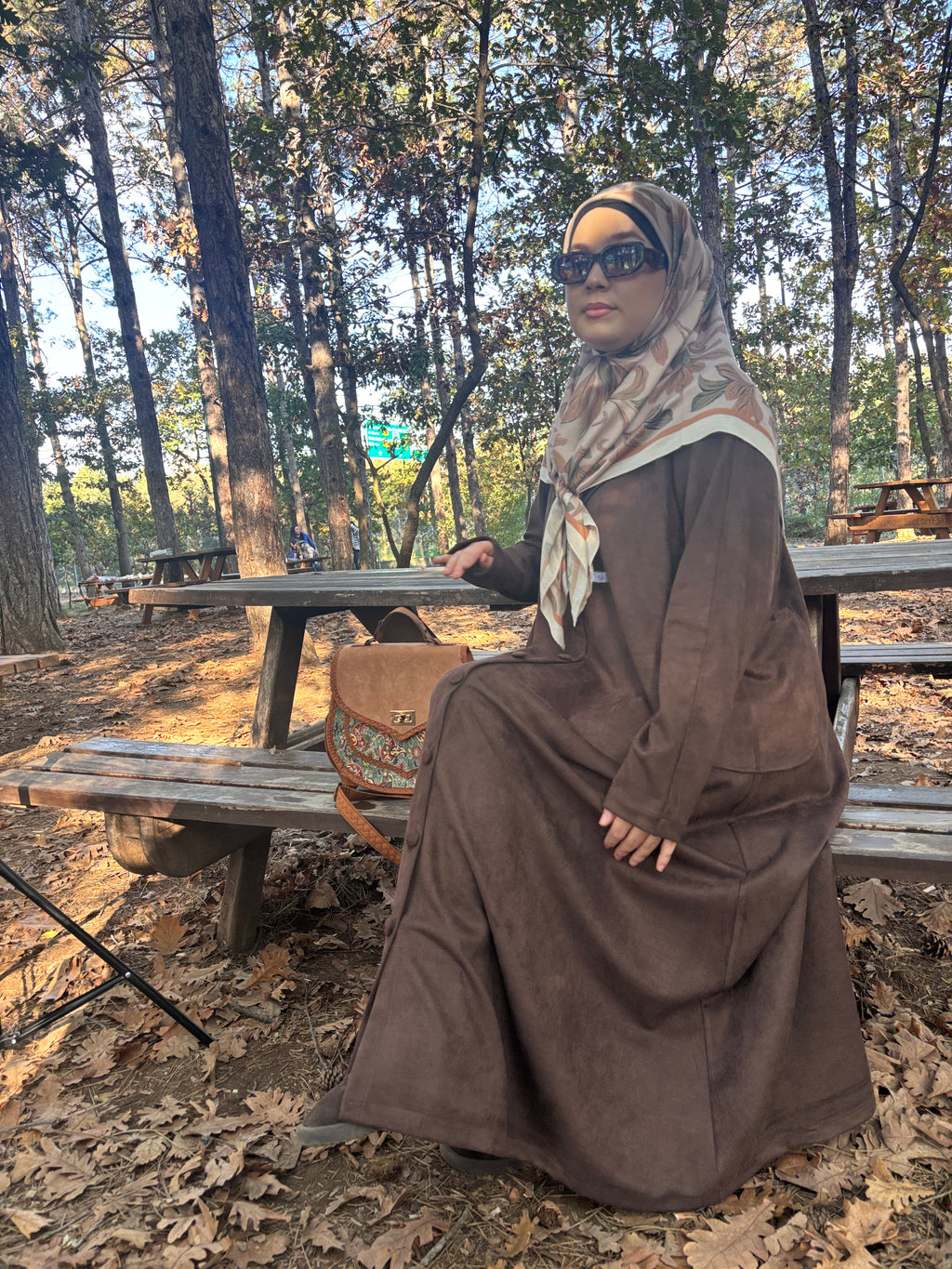 Kardelen süet ferace 🪷kahve