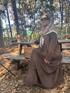 Kardelen süet ferace 🪷kahve