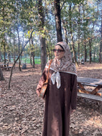 Kardelen süet ferace 🪷kahve