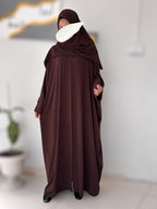 Pırlanta Ferace – Medine İpeği, Kapaklı Fermuar, Standart Beden