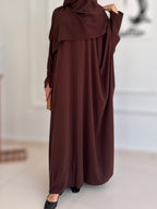 Pırlanta Ferace – Medine İpeği, Kapaklı Fermuar, Standart Beden