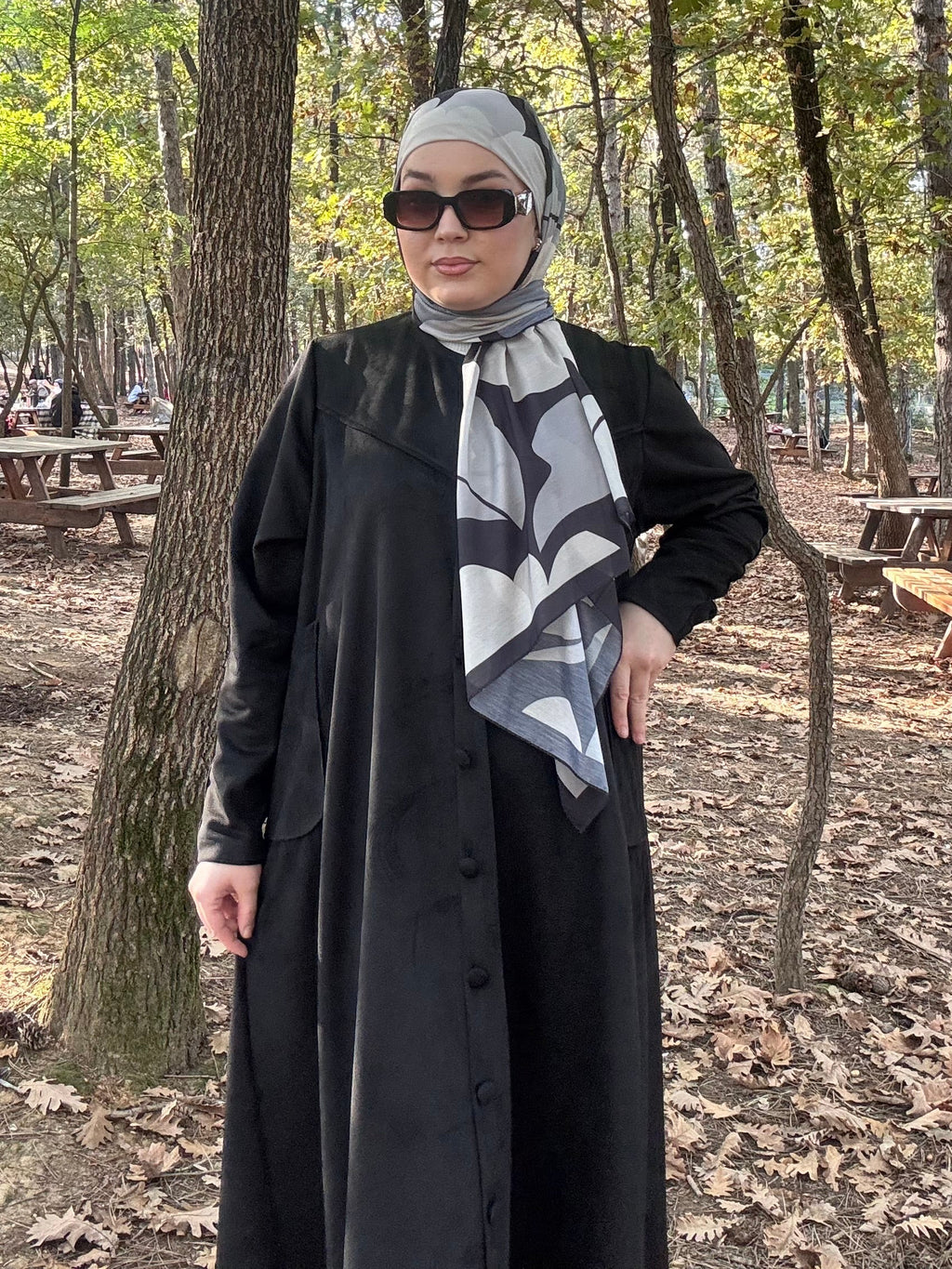 KARDELEN SÜET FERACE🪷siyah