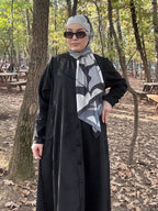 KARDELEN SÜET FERACE🪷siyah