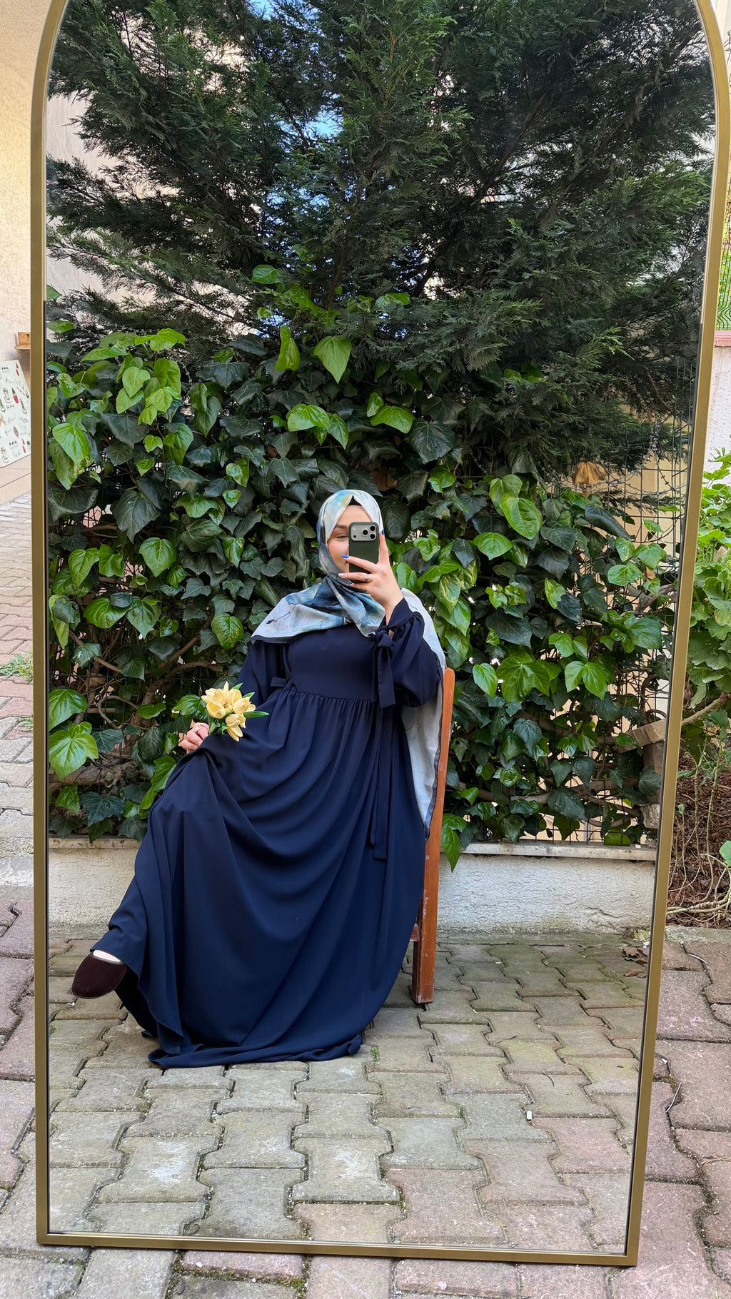 Elif elbise lacivert 🌺