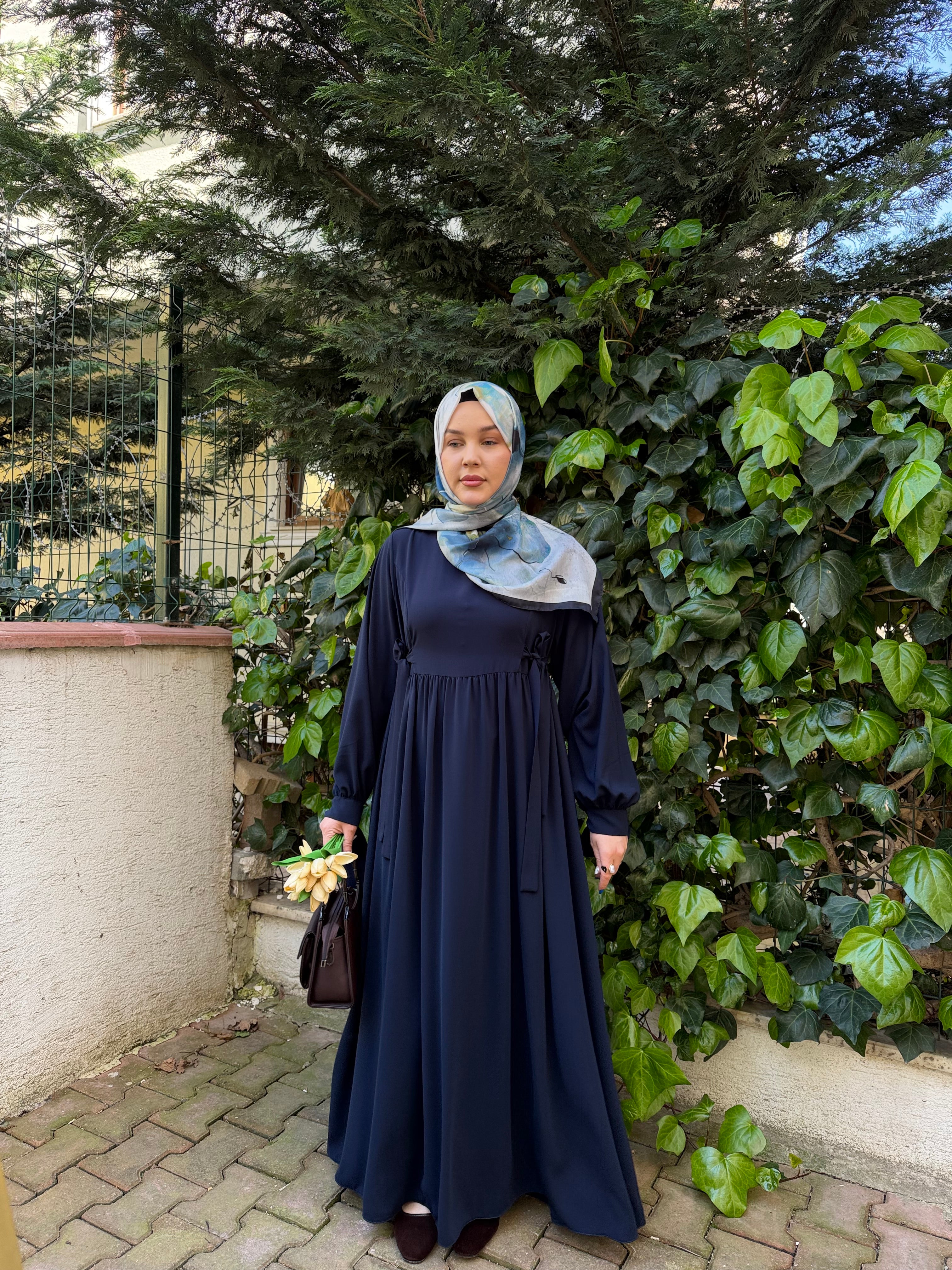 Elif elbise lacivert 🌺
