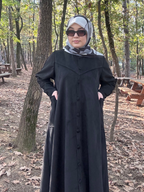 KARDELEN SÜET FERACE🪷siyah