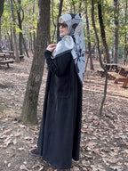 KARDELEN SÜET FERACE🪷siyah