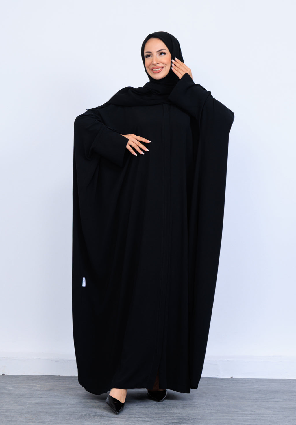 Pırlanta Ferace – Medine İpeği, Kapaklı Fermuar