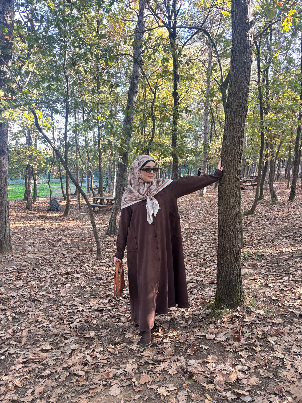 Kardelen süet ferace 🪷kahve