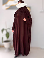 Pırlanta Ferace – Medine İpeği, Kapaklı Fermuar, Standart Beden