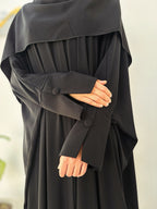 Pırlanta Ferace – Medine İpeği, Kapaklı Fermuar