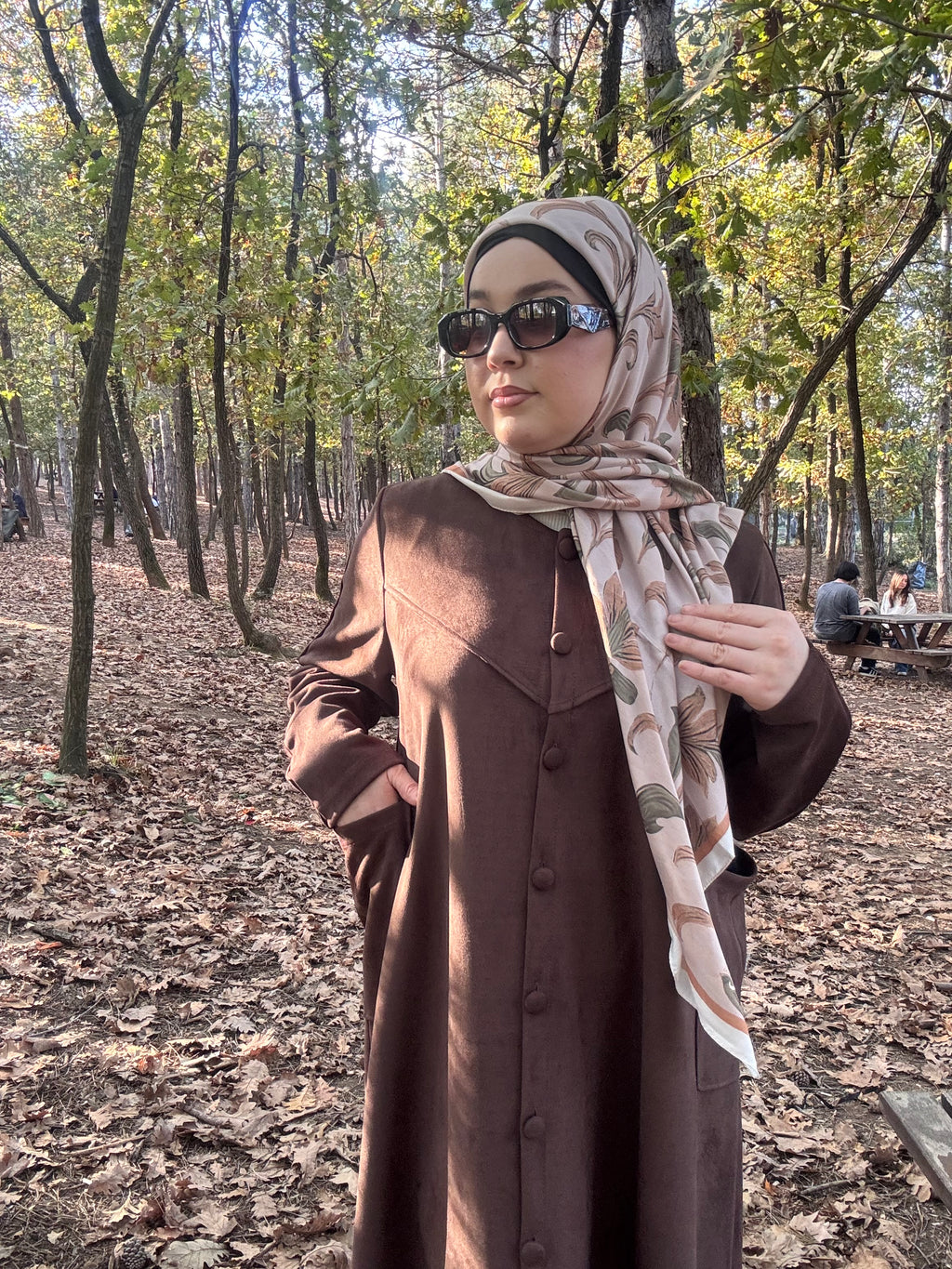 Kardelen süet ferace 🪷kahve