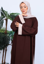 Zarif İkili Set Abaya – İthal Medine İpeği