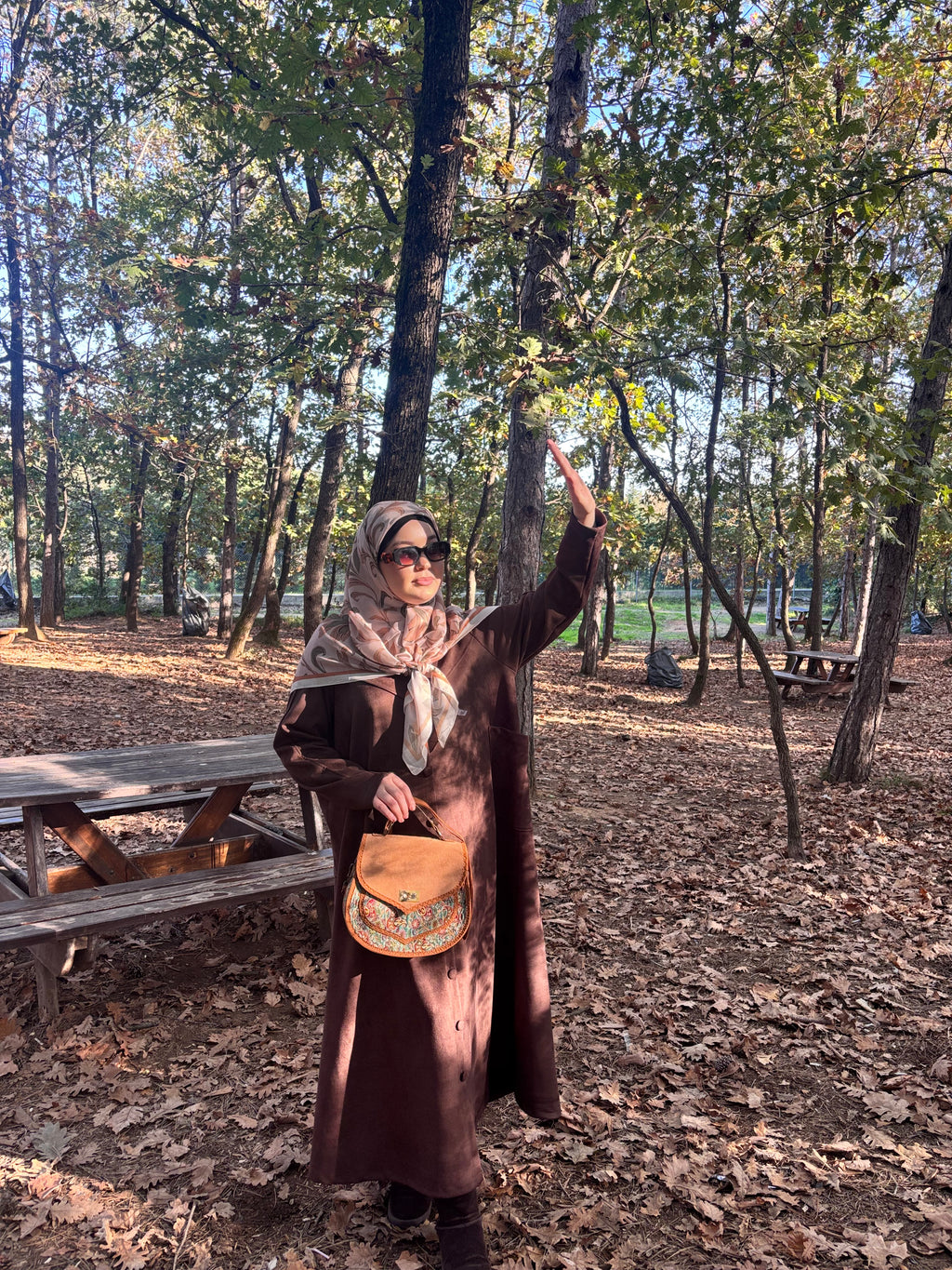 Desenli Süet Çanta 👜