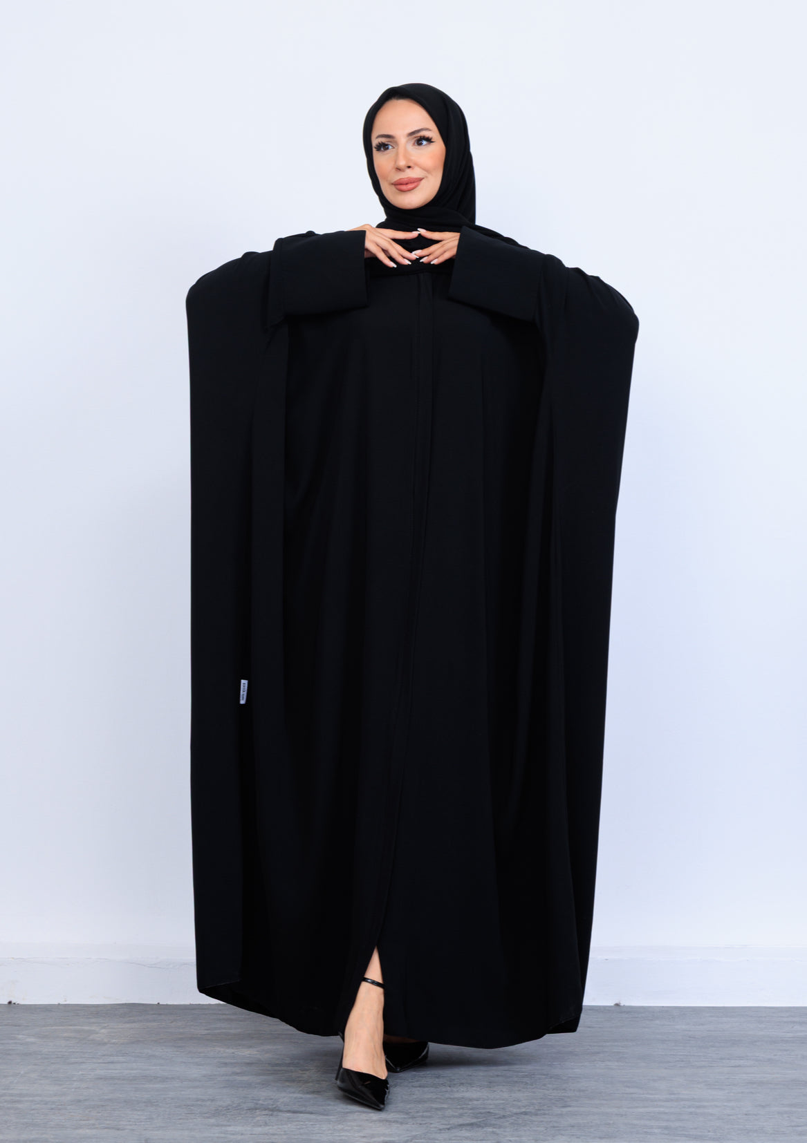 Pırlanta Ferace – Medine İpeği, Kapaklı Fermuar