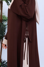 Zarif İkili Set Abaya – İthal Medine İpeği